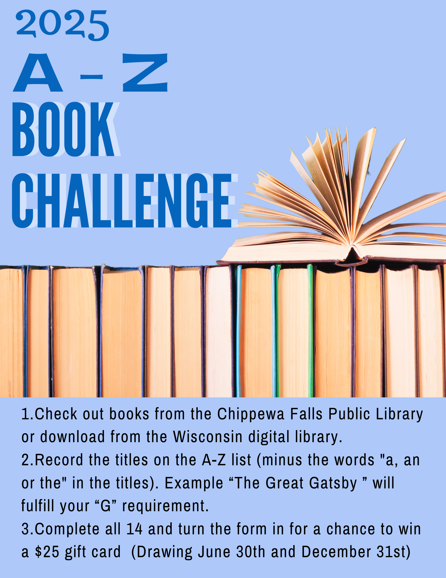 A to Z Book Challenge 2025 Explanation Sheet