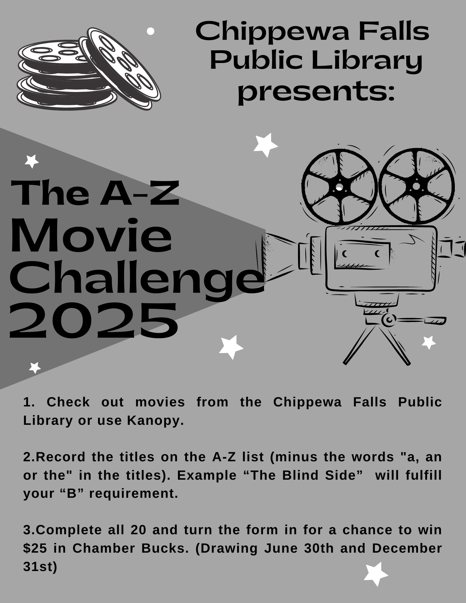 A to Z Movie Challenge 2025 Explanation Sheet